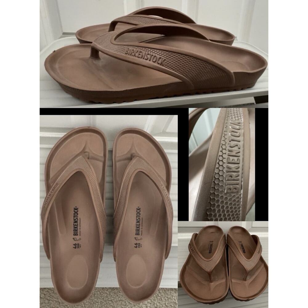 Birkenstock Gizeh EVA Flip Flop Sandals Brown Men’s Size 13 EU 46 Waterproof